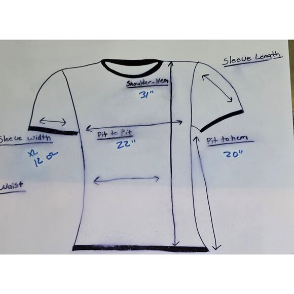 Men's Samuel Adams Referee‎ V-Neck Shirt Size XL Black White Stripe - Picture 6 of 6